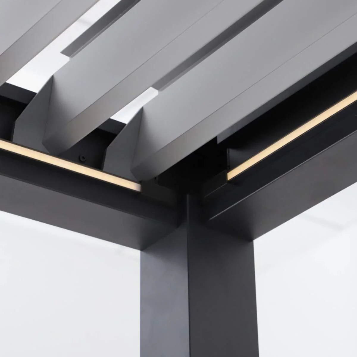 Pacific Lifestyle Abierto Full Electric 3m x 4m inc LED complete with 1 x 4m Fixed Louvre Panel & 2 x 3m Manual Blinds - Image 9
