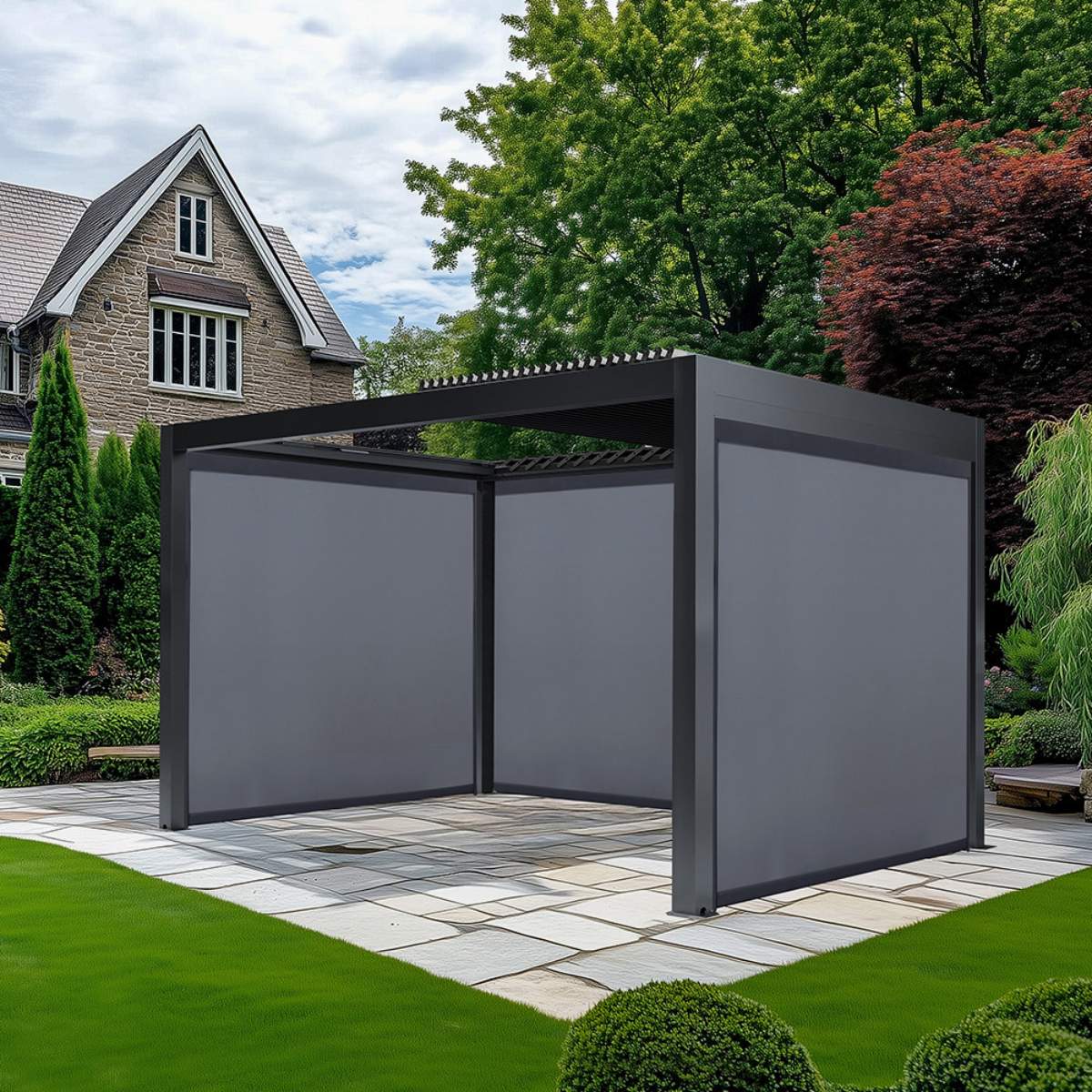 Pacific Lifestyle Abierto Full Electric 3m x 4m inc LED complete with 2 x 3m and 1 x 4m Electric Blinds, Delivery and Installation - Image 7