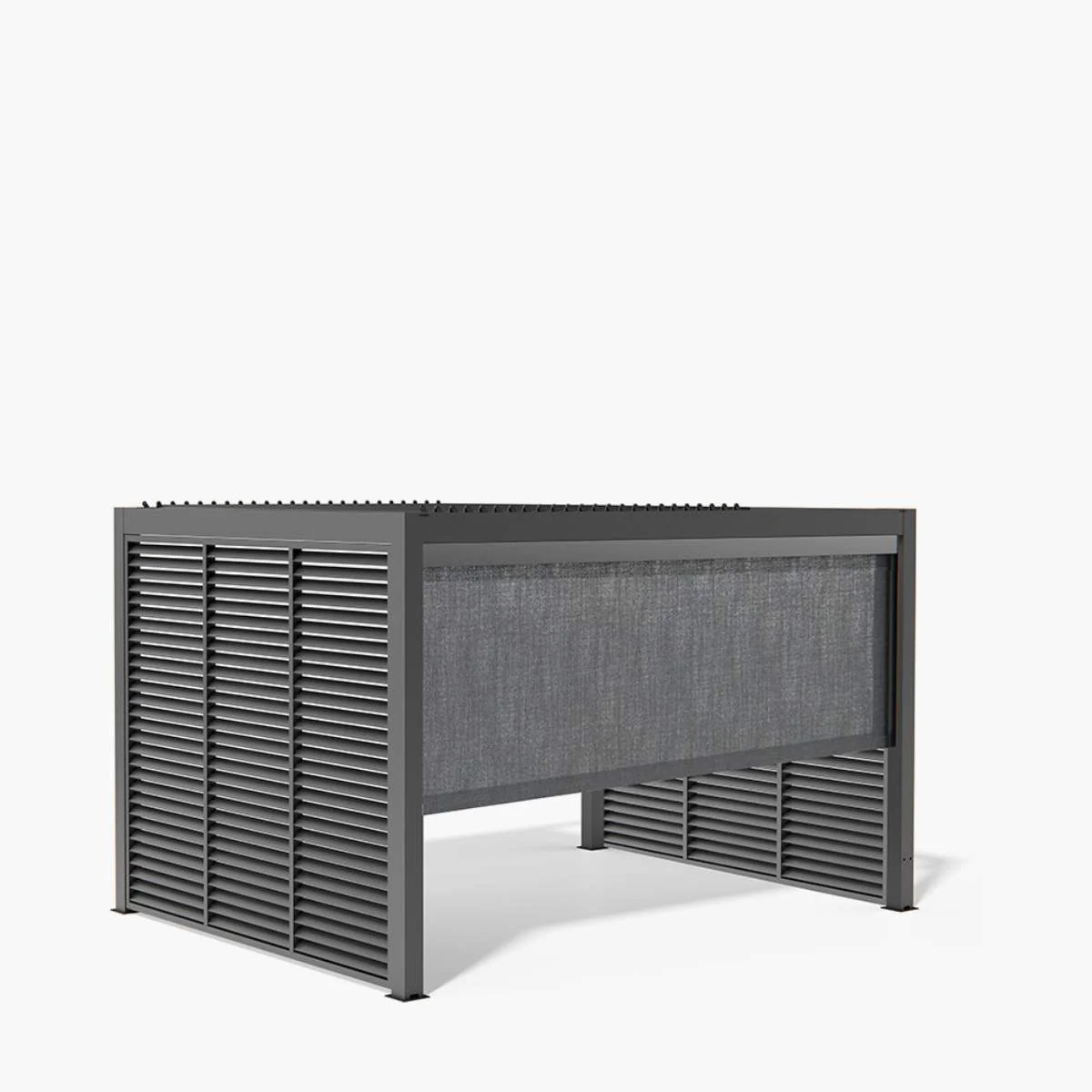 Pacific Lifestyle Abierto Full Electric 3m x 4m inc LED complete with 2 x 3m Fixed Louvre Panels & 1 x 4m Manual Blind - Image 12