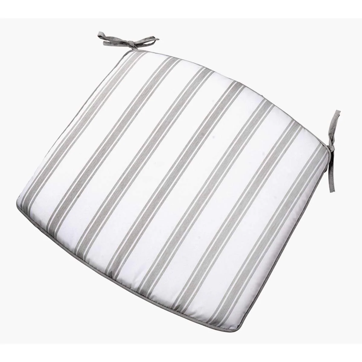 Pacific Lifestyle Cafe Latte Balcony Folding Round Set with Grey Striped/Plain Cushions - Image 3