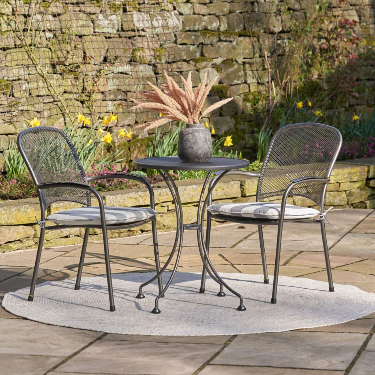 Pacific Lifestyle Carlo Bistro Set with Cushions - Image 6