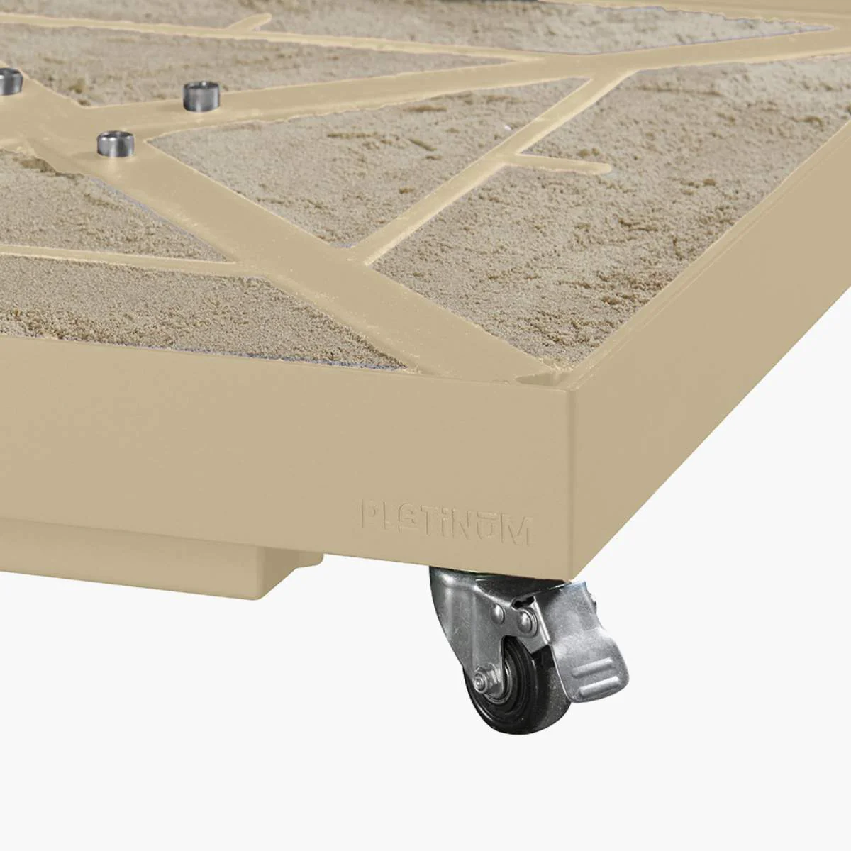 Pacific Lifestyle Ceramica Sandstone 40KG Wheeled Parasol Base - Image 3