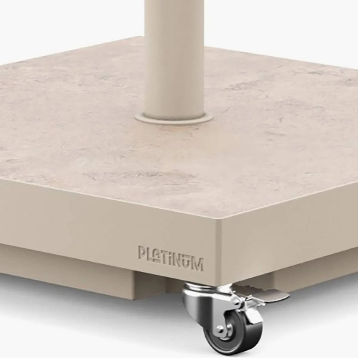 Pacific Lifestyle Ceramica Sandstone 40KG Wheeled Parasol Base - Image 4