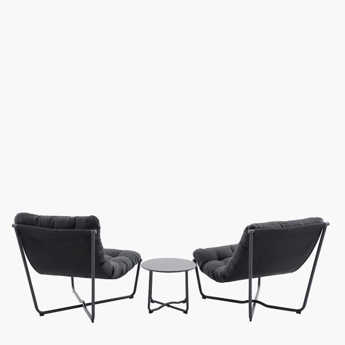 Pacific Lifestyle Clermont Anthracite Outdoor Lounging Set - Image 2