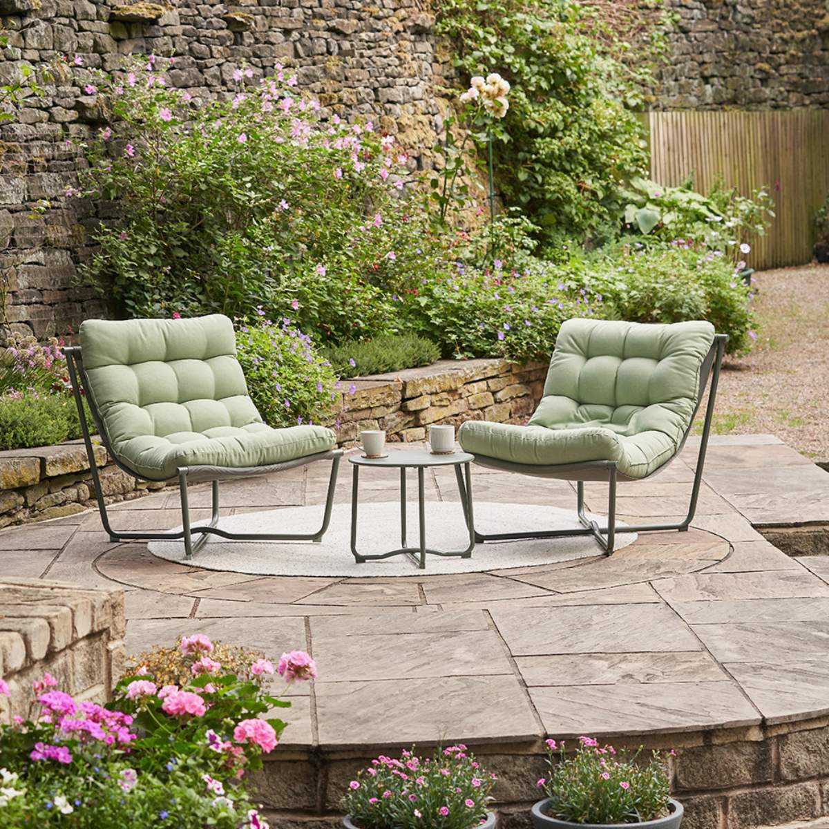 Pacific Lifestyle Clermont Moss Green Outdoor Lounging Set - Image 16