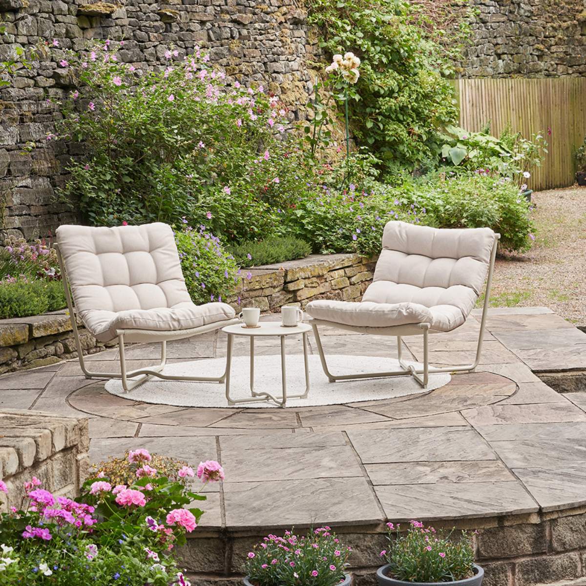 Pacific Lifestyle Clermont Putty Outdoor Lounging Set - Image 18