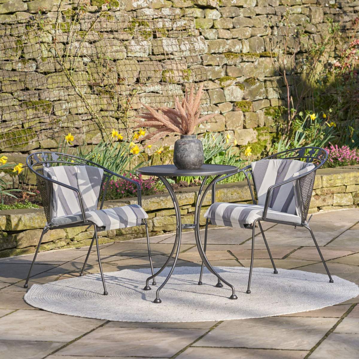 Pacific Lifestyle Elegance Bistro Set with Cushions - Image 9