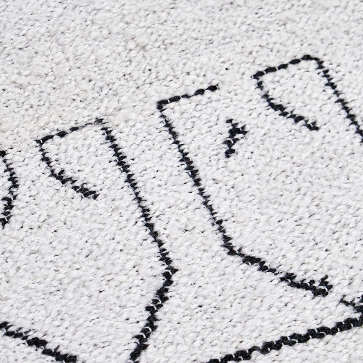 Pacific Lifestyle Indoor Outdoor White and Black Greek Key Design Rug - Image 4