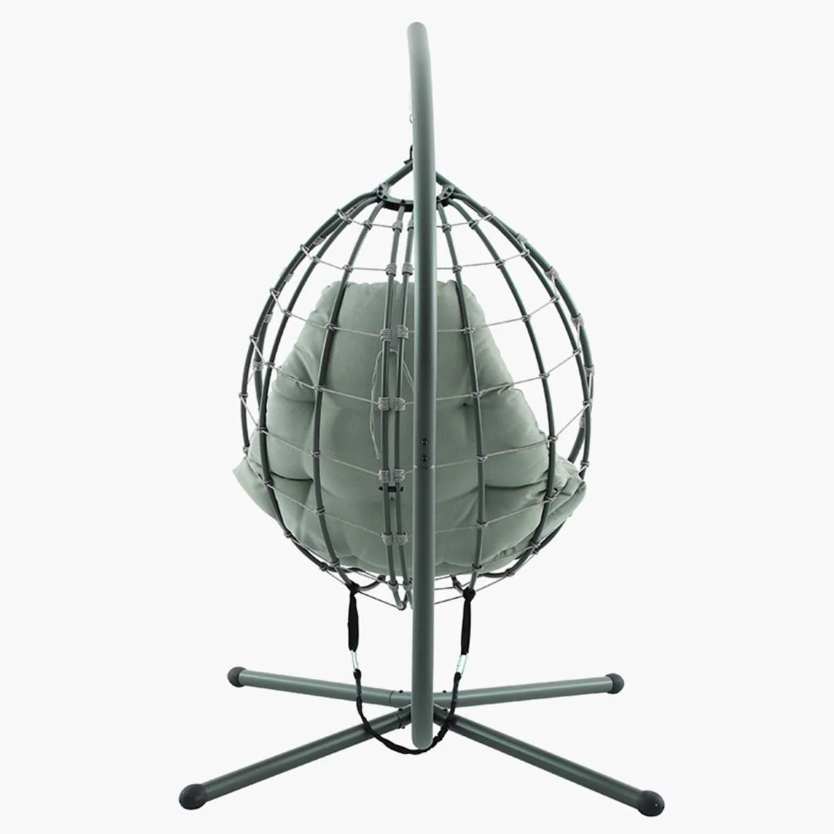 Pacific Lifestyle Lyon Moss Green Outdoor Single Hanging Chair - Image 4