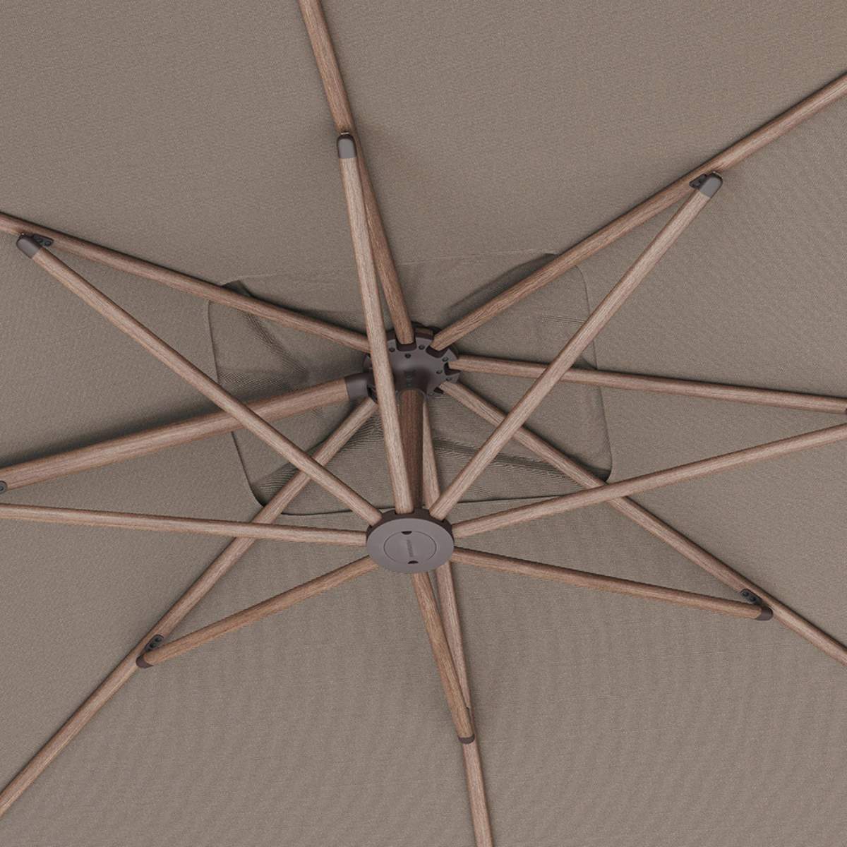 Pacific Lifestyle Nexus T2 Premium Mocha / Havana Taupe Free Arm Parasol - Image 10