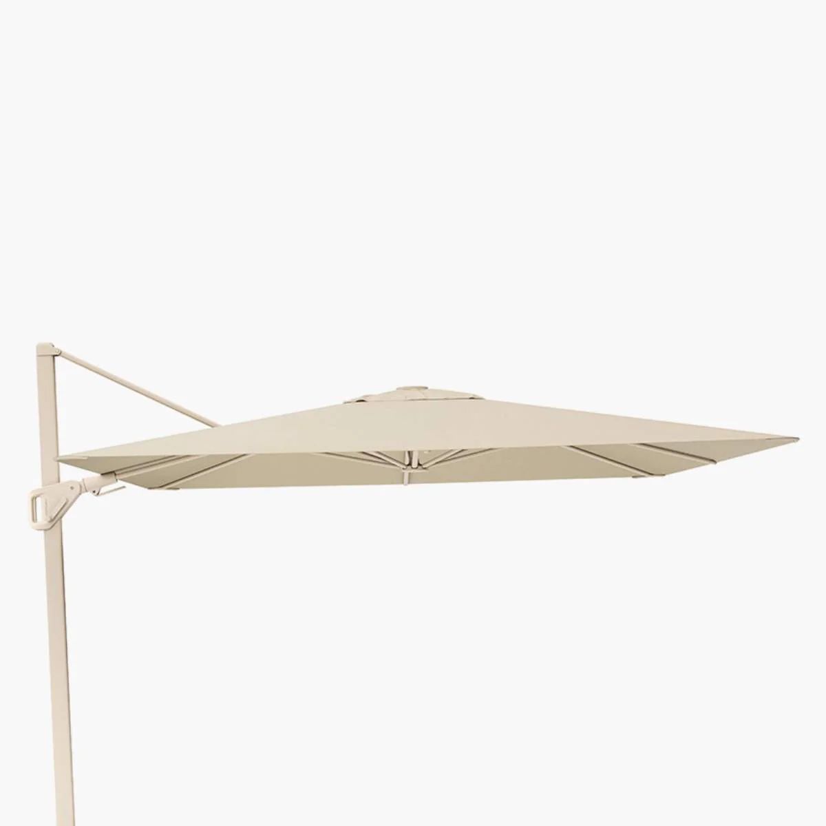 Pacific Lifestyle Nexus T2 Premium Sandstone / Champagne Free Arm Parasol - Image 2