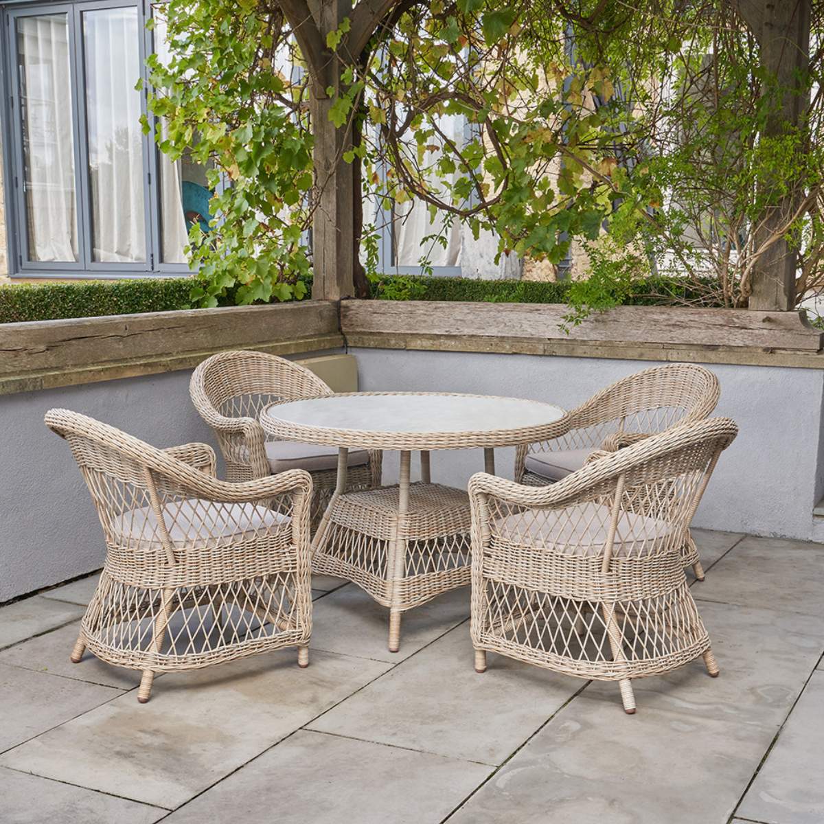 Pacific Lifestyle Pattaya Outdoor 4 Seater Dining Set - Image 14