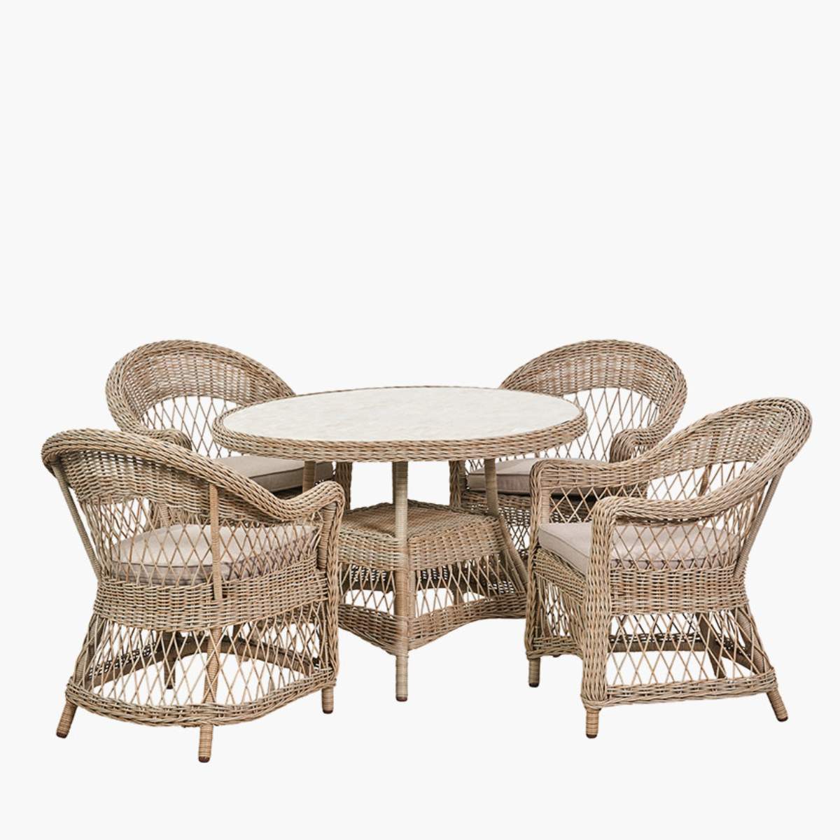 Pacific Lifestyle Pattaya Outdoor 4 Seater Dining Set - Image 3