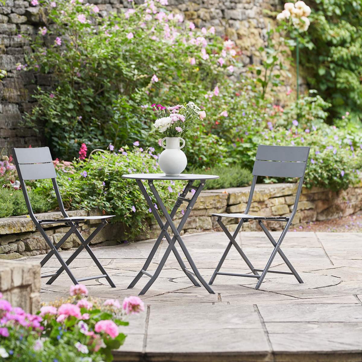 Pacific Lifestyle Rennes Anthracite Outdoor Bistro Set - Image 22