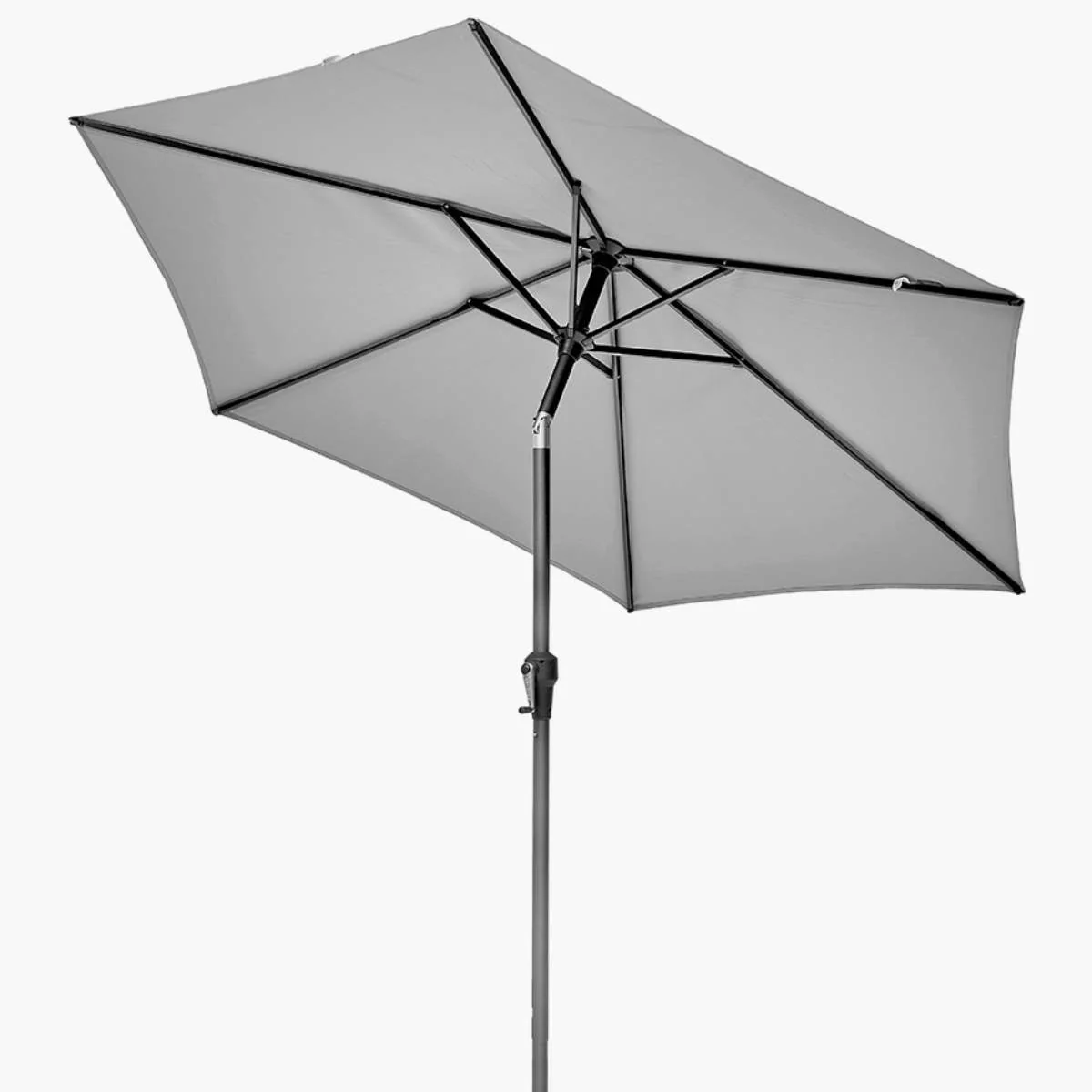 Pacific Lifestyle Riva 2.5m Round Luna Grey Parasol - Image 2