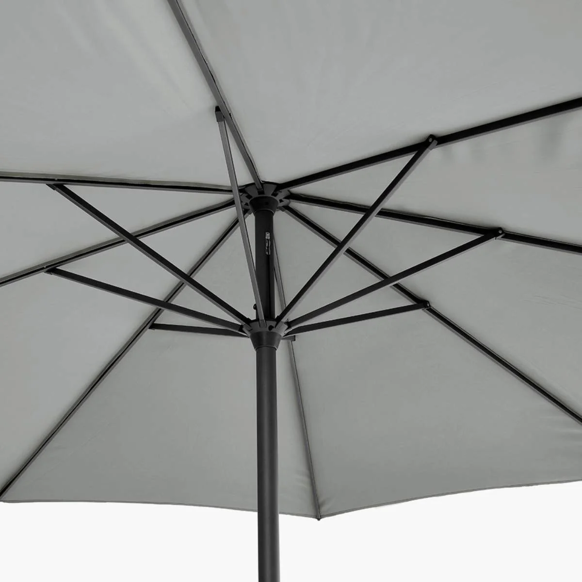 Pacific Lifestyle Riva 3.5m Round Luna Grey Parasol - Image 2