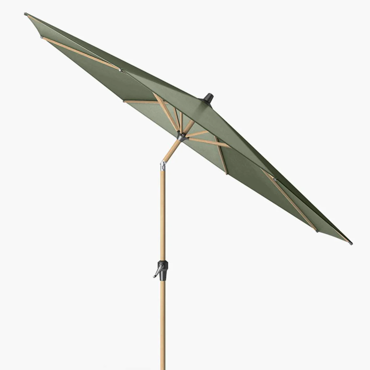 Pacific Lifestyle Riva Teak 3m Round Olive Parasol - Image 2