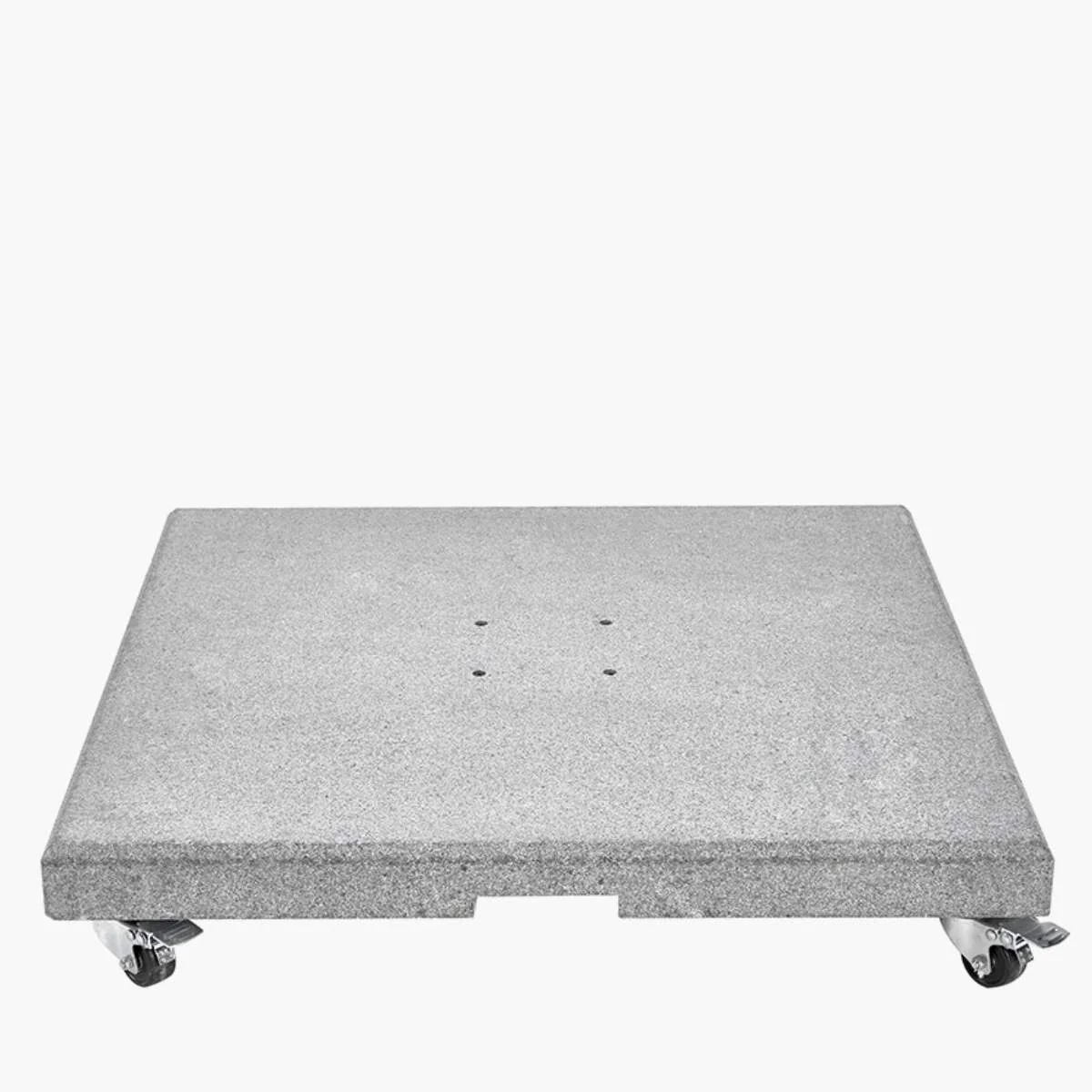 Pacific Lifestyle Salerno Hammered Grey Granite 90KG Wheeled Parasol Base