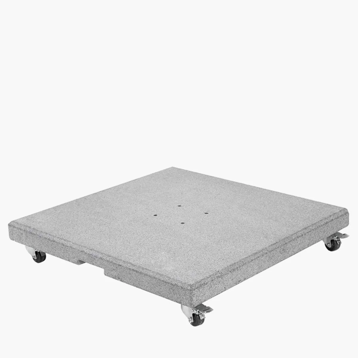 Pacific Lifestyle Salerno Hammered Grey Granite 90KG Wheeled Parasol Base - Image 2
