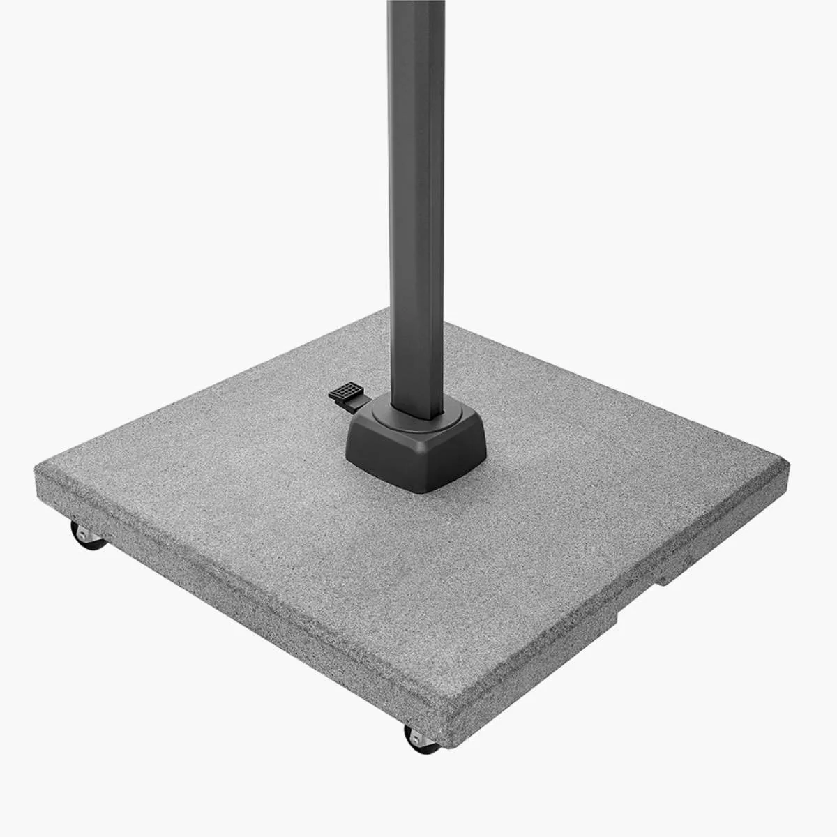 Pacific Lifestyle Salerno Hammered Grey Granite 90KG Wheeled Parasol Base - Image 6