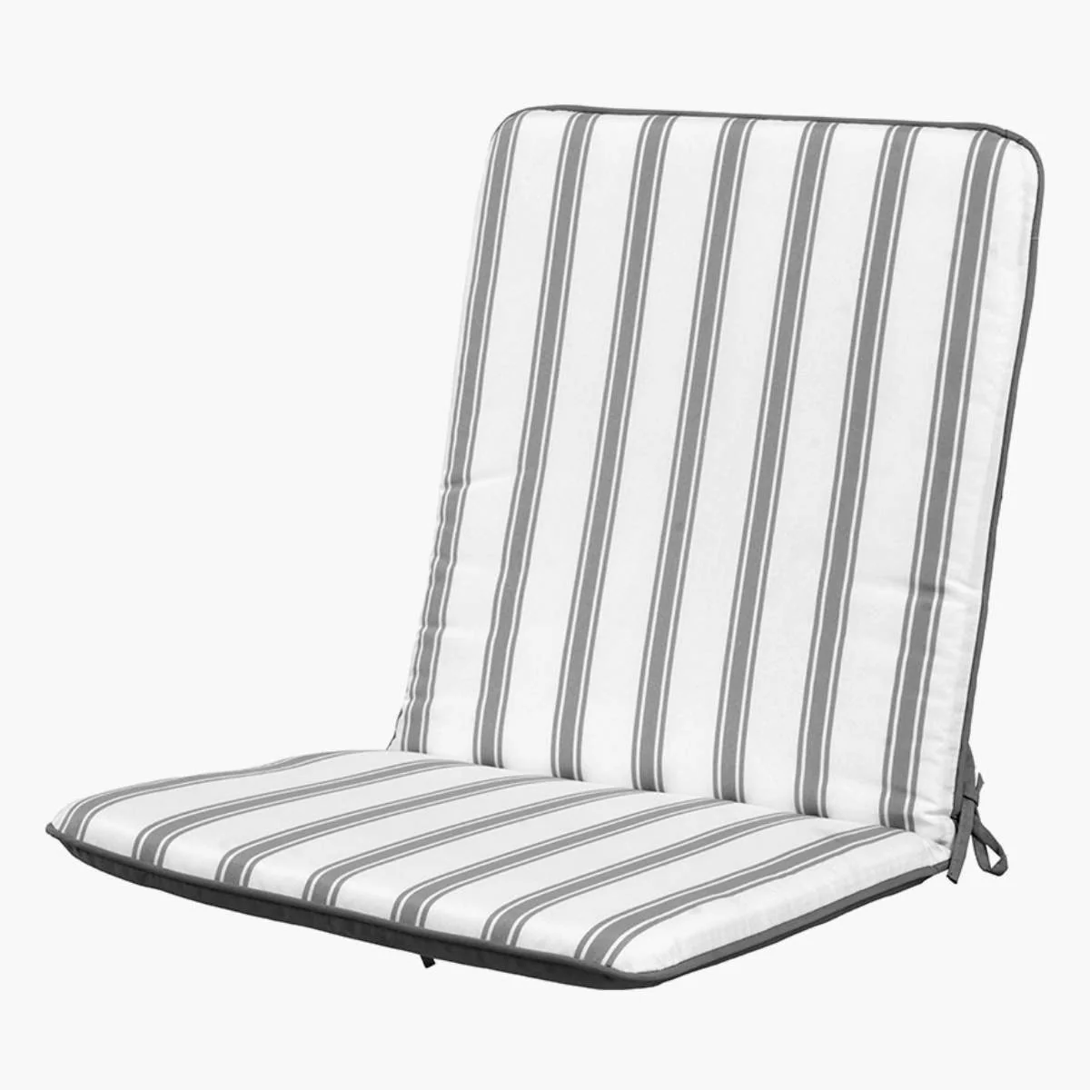 Pacific Lifestyle Savoy Bistro Set with Grey Striped/Plain Cushions - Image 7