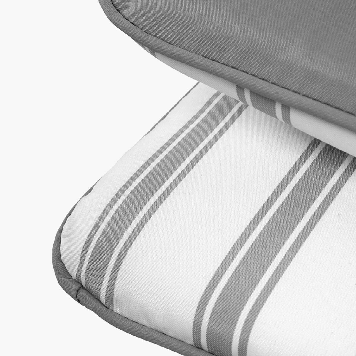 Pacific Lifestyle Savoy Bistro Set with Grey Striped/Plain Cushions - Image 8
