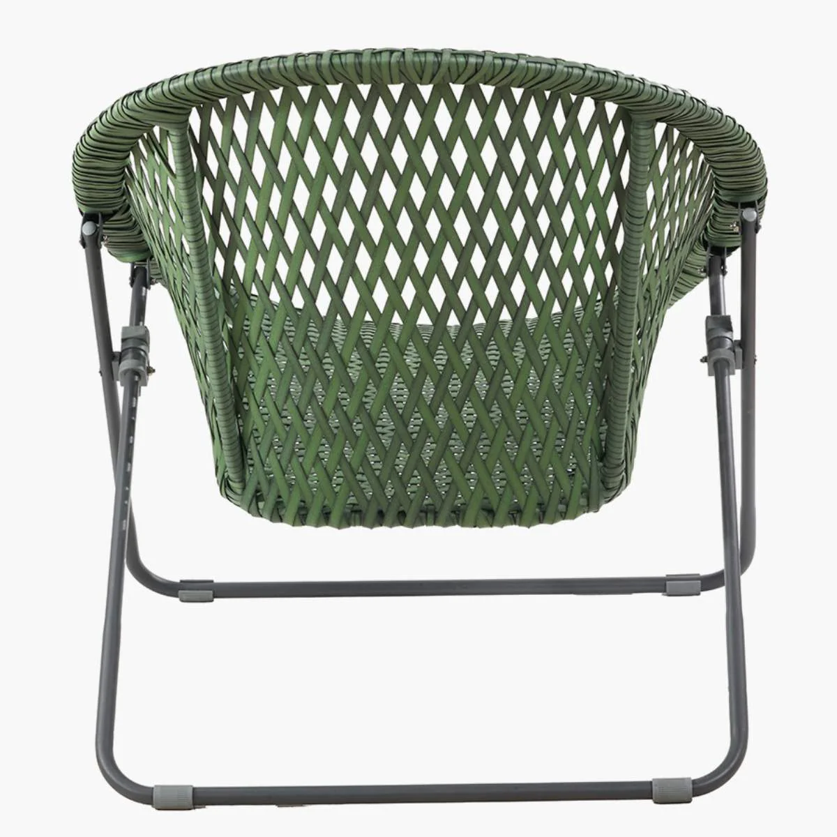Pacific Lifestyle Tobs Outdoor Emerald Green Synthetic Rattan Lounger Chair - Image 4
