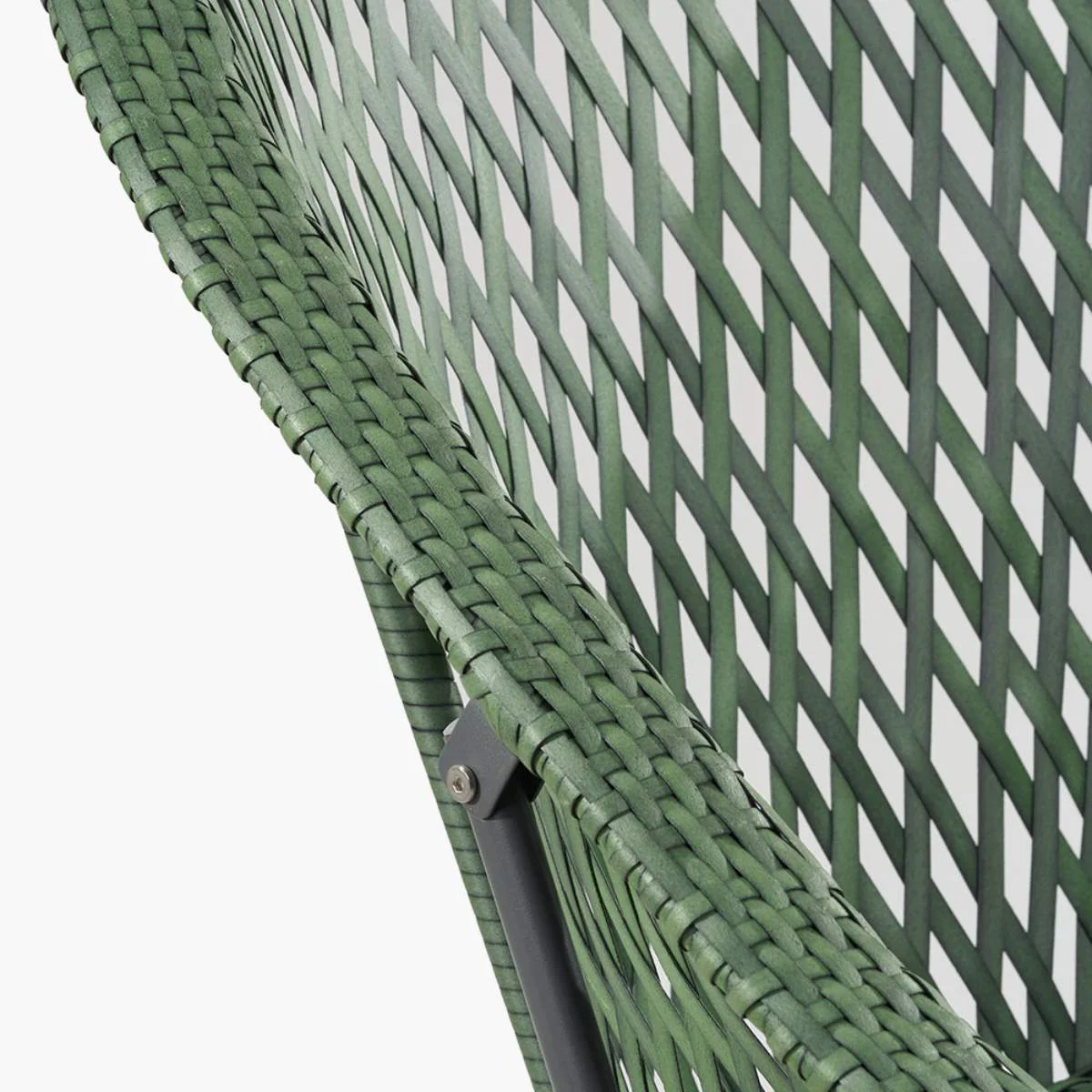 Pacific Lifestyle Tobs Outdoor Emerald Green Synthetic Rattan Lounger Chair - Image 5