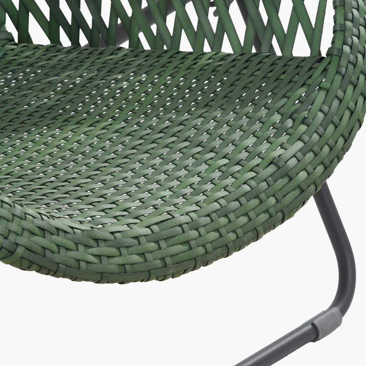 Pacific Lifestyle Tobs Outdoor Emerald Green Synthetic Rattan Lounger Chair - Image 7