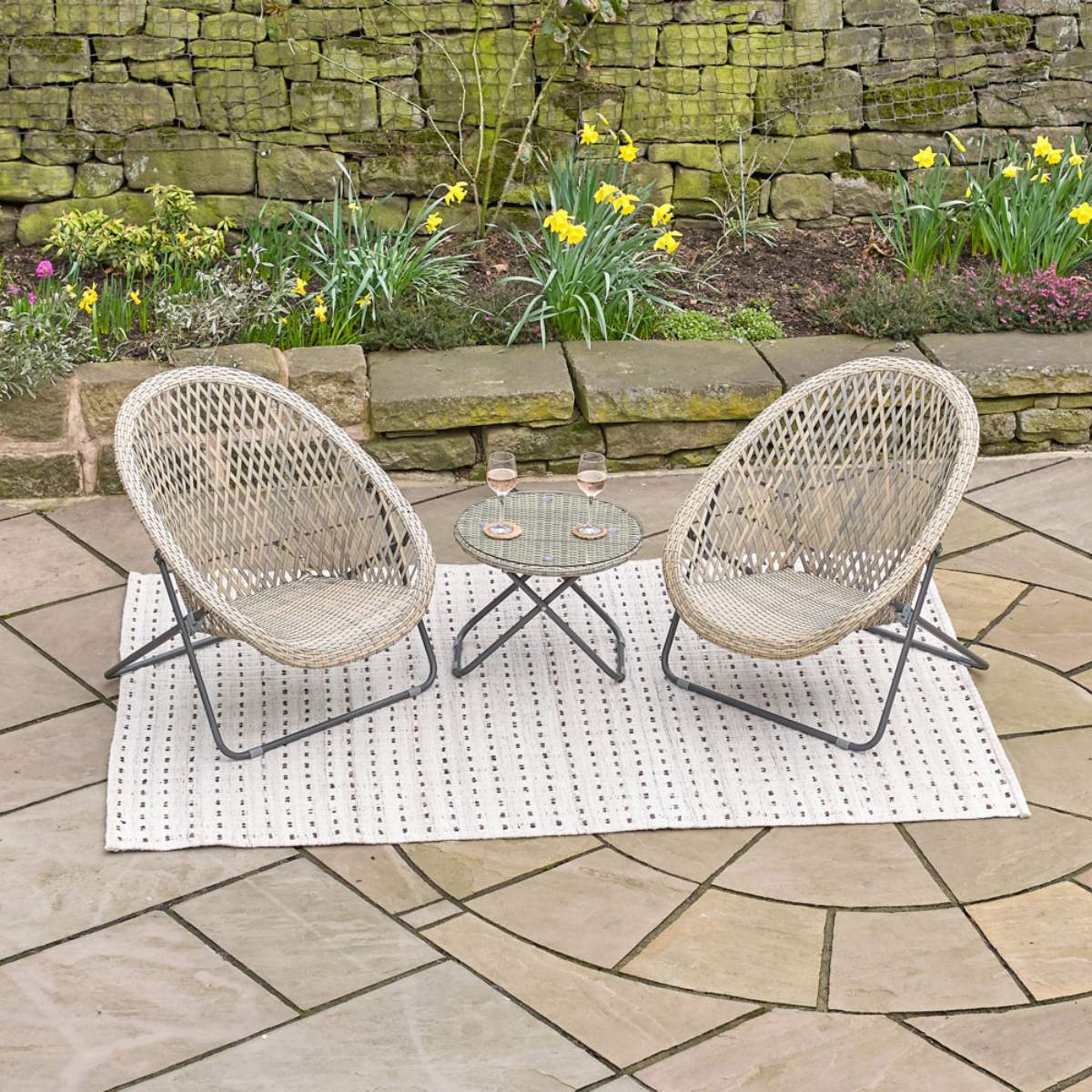 Pacific Lifestyle Tobs Outdoor Grey Foldable Loungers Set - Image 18