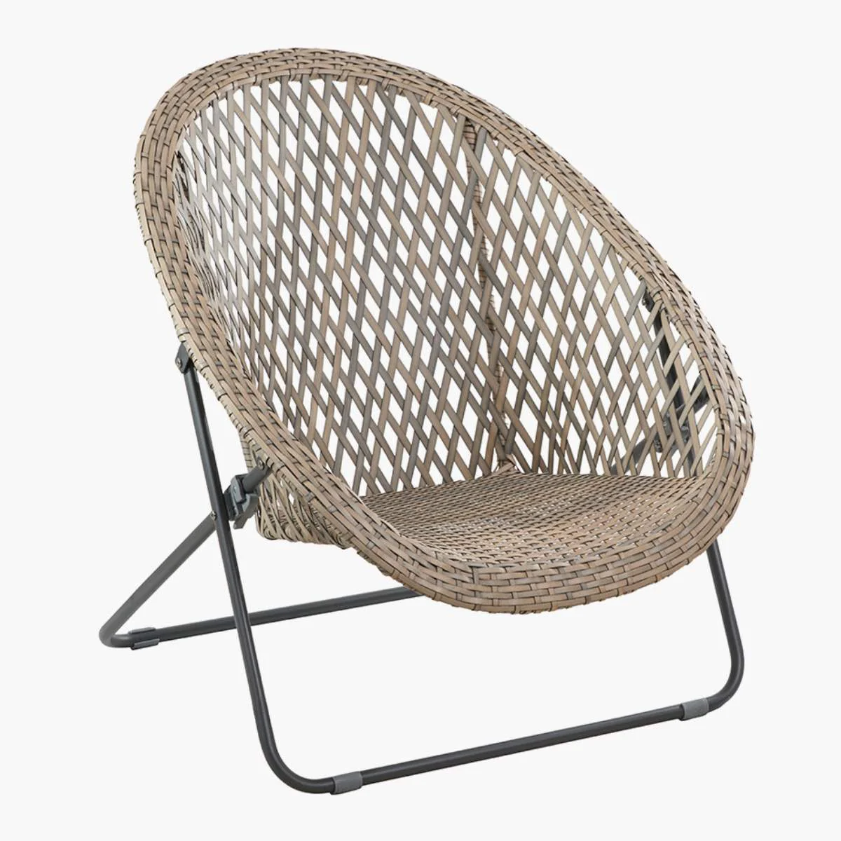 Pacific Lifestyle Tobs Outdoor Grey Foldable Loungers Set with Oval Table - Image 5