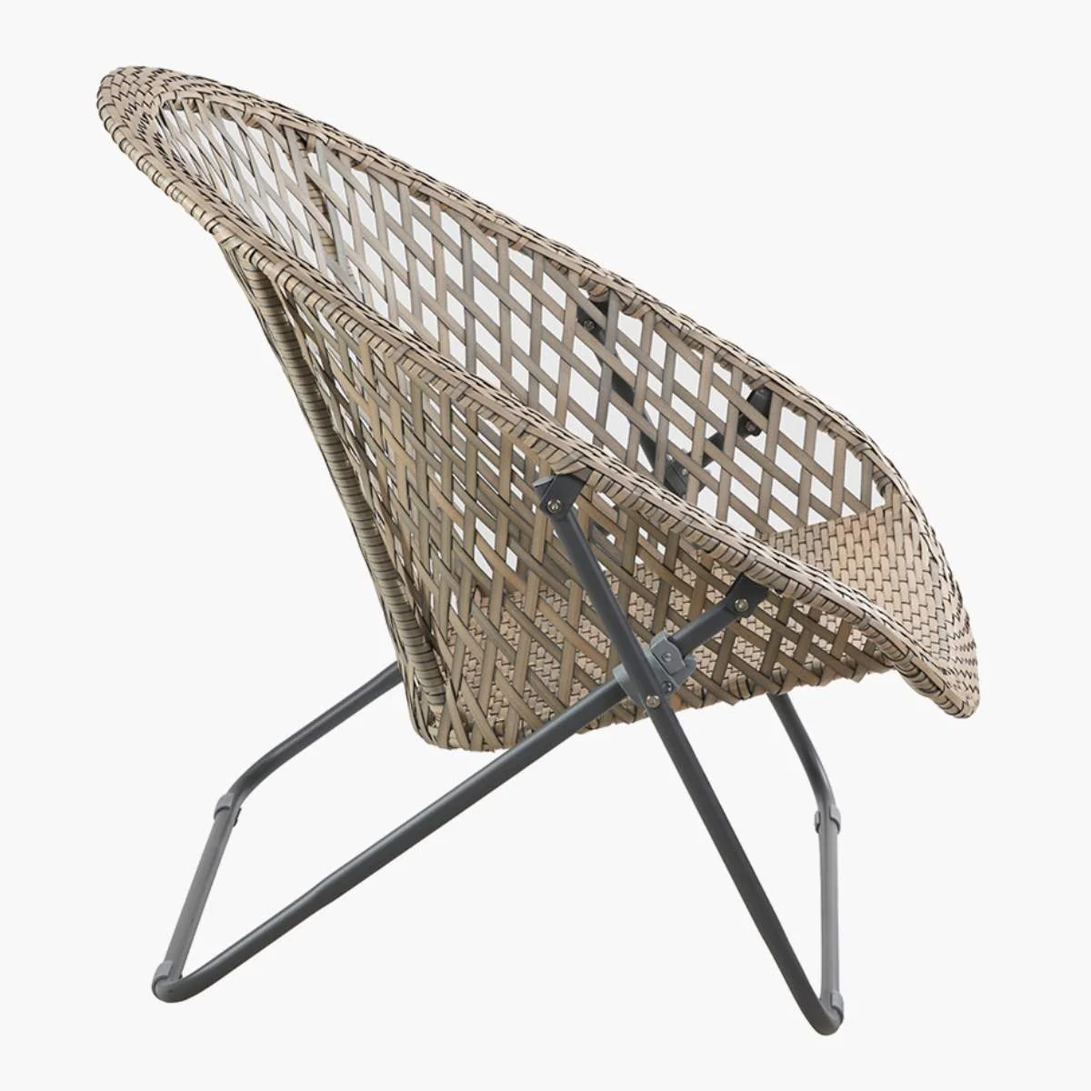 Pacific Lifestyle Tobs Outdoor Grey Foldable Loungers Set with Oval Table - Image 6