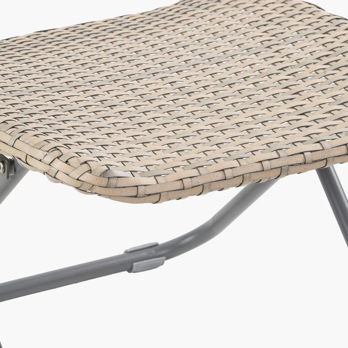 Pacific Lifestyle Tobs Outdoor Grey Synthetic Rattan Folding Footstool - Image 7