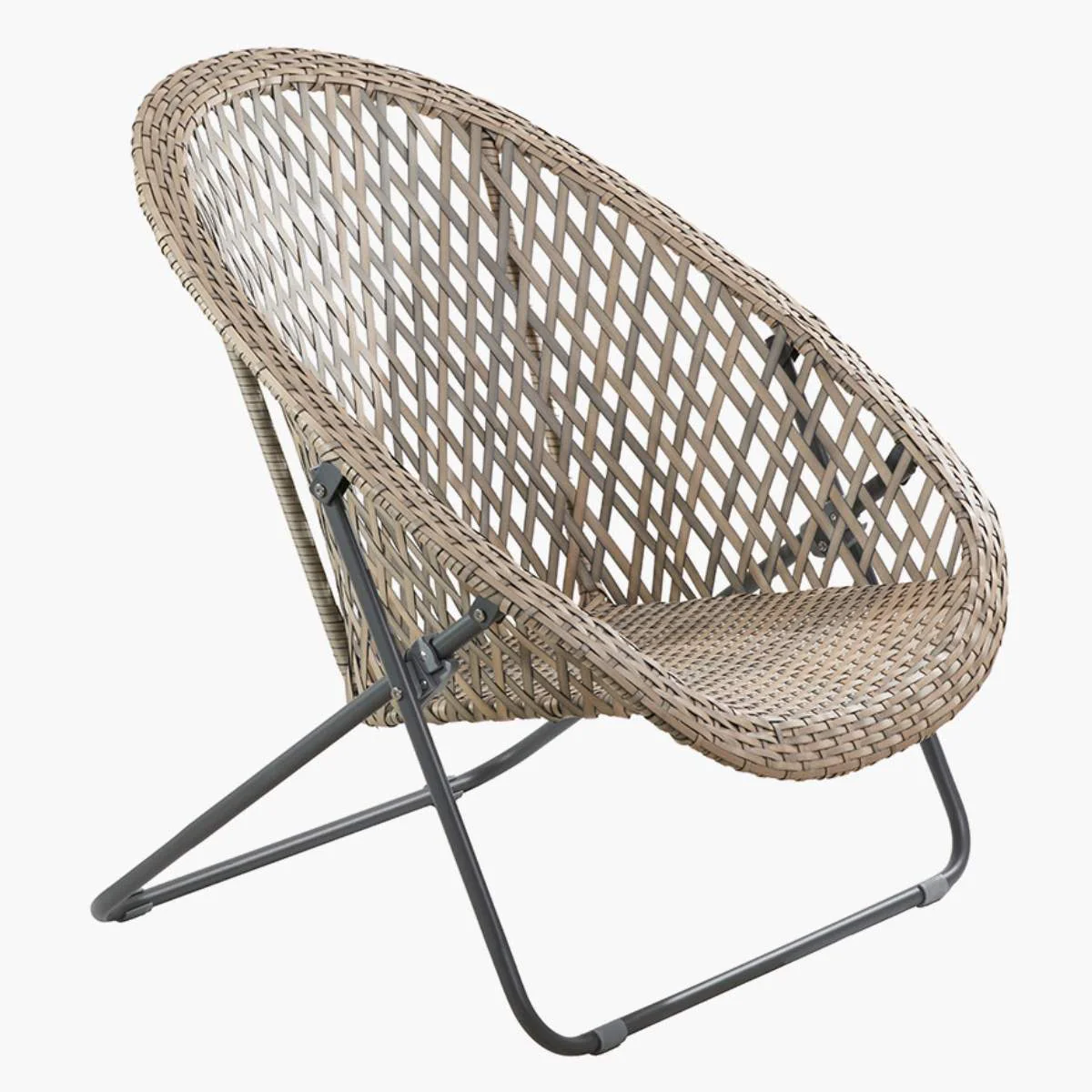 Pacific Lifestyle Tobs Outdoor Grey Synthetic Rattan Lounger Chair - Image 10