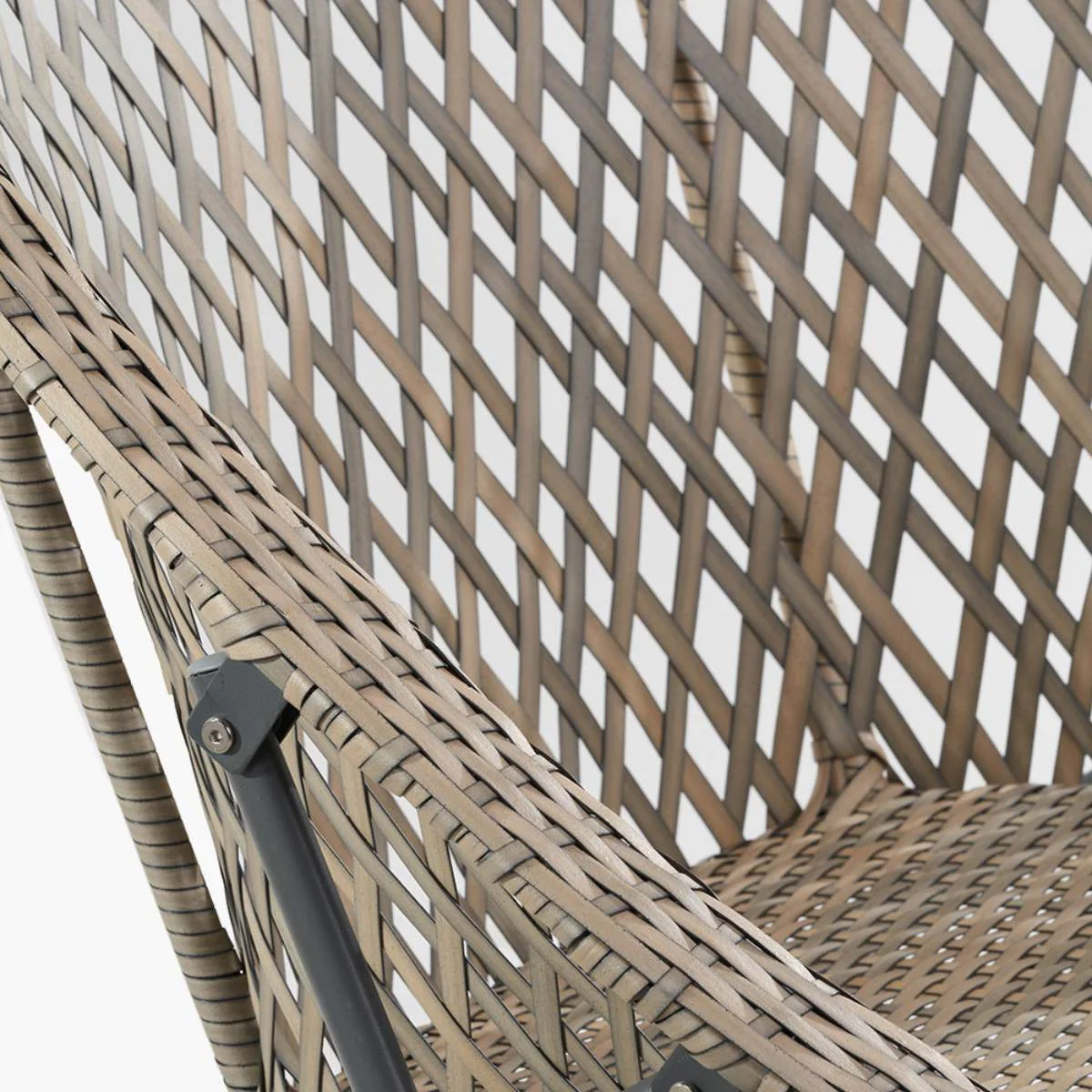 Pacific Lifestyle Tobs Outdoor Grey Synthetic Rattan Lounger Chair - Image 11
