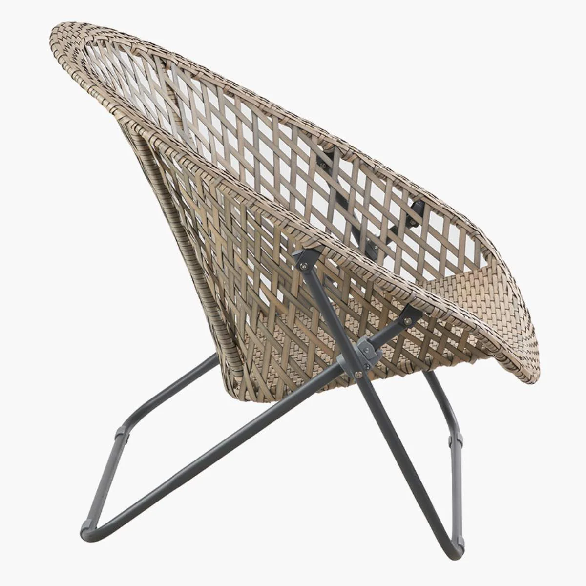 Pacific Lifestyle Tobs Outdoor Grey Synthetic Rattan Lounger Chair - Image 3