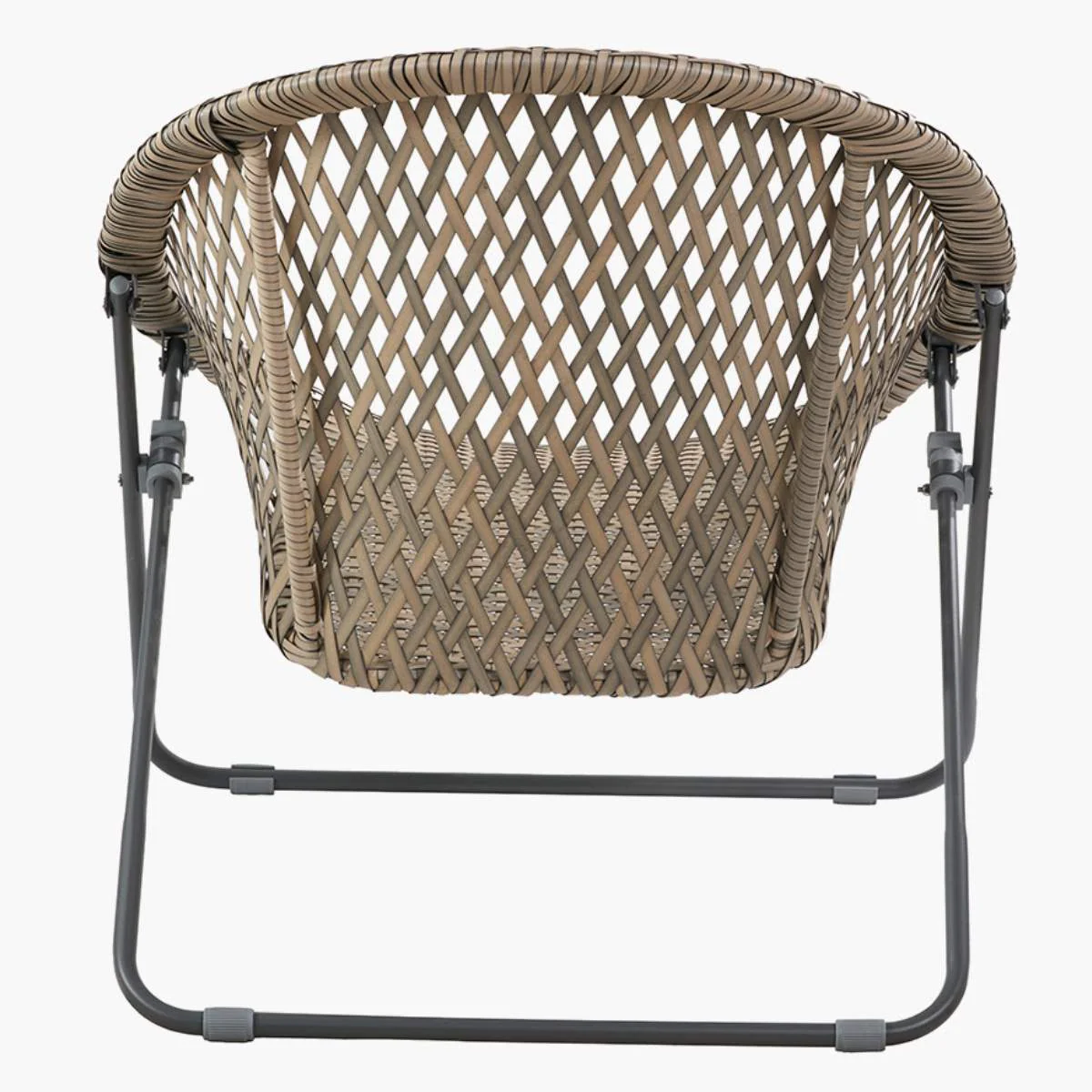 Pacific Lifestyle Tobs Outdoor Grey Synthetic Rattan Lounger Chair - Image 4