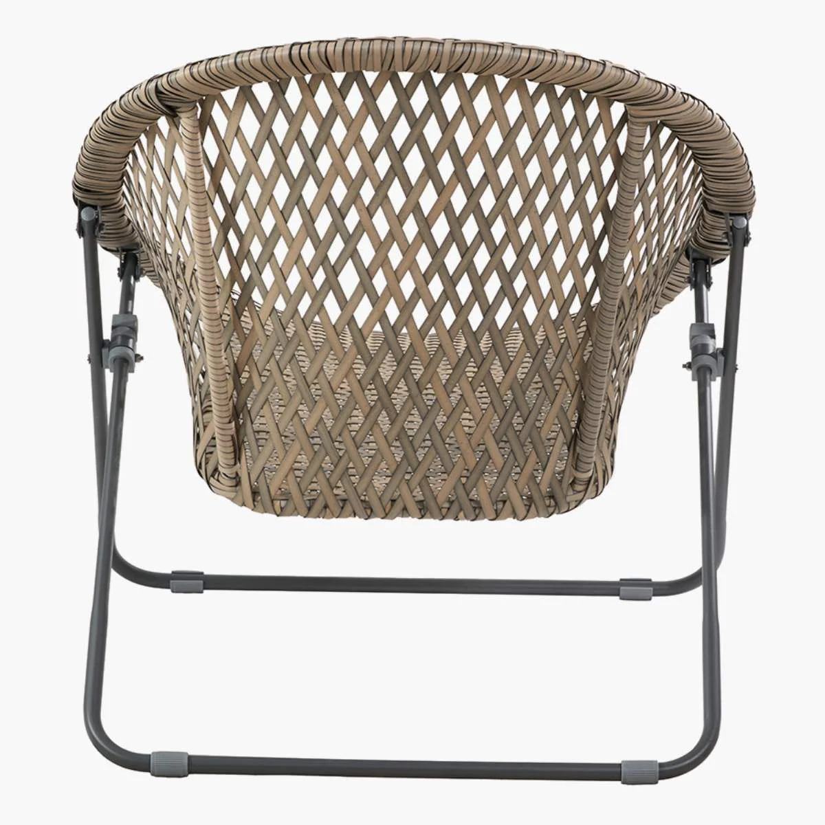 Pacific Lifestyle Tobs Outdoor Grey Synthetic Rattan Lounger Chair - Image 5