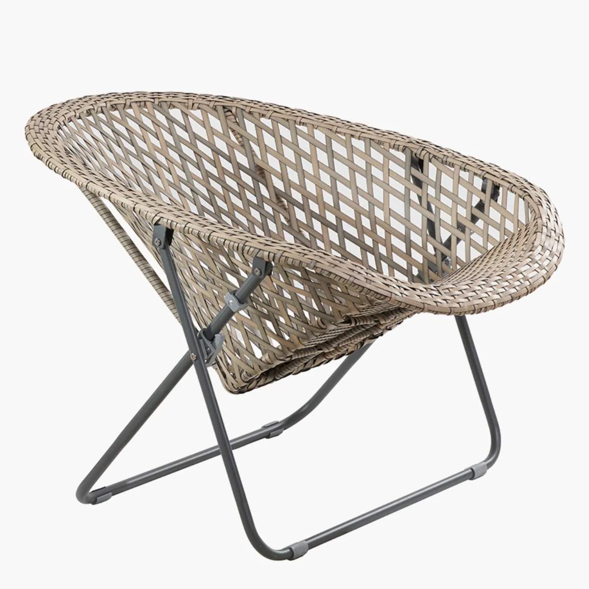 Pacific Lifestyle Tobs Outdoor Grey Synthetic Rattan Lounger Chair - Image 8