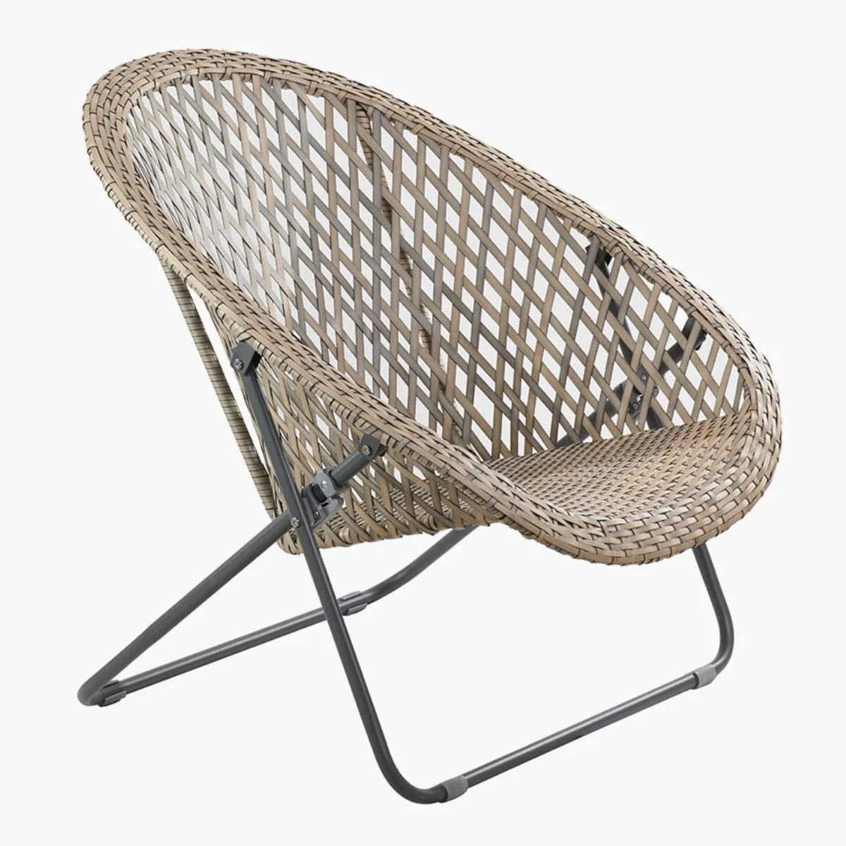 Pacific Lifestyle Tobs Outdoor Grey Synthetic Rattan Lounger Chair - Image 9