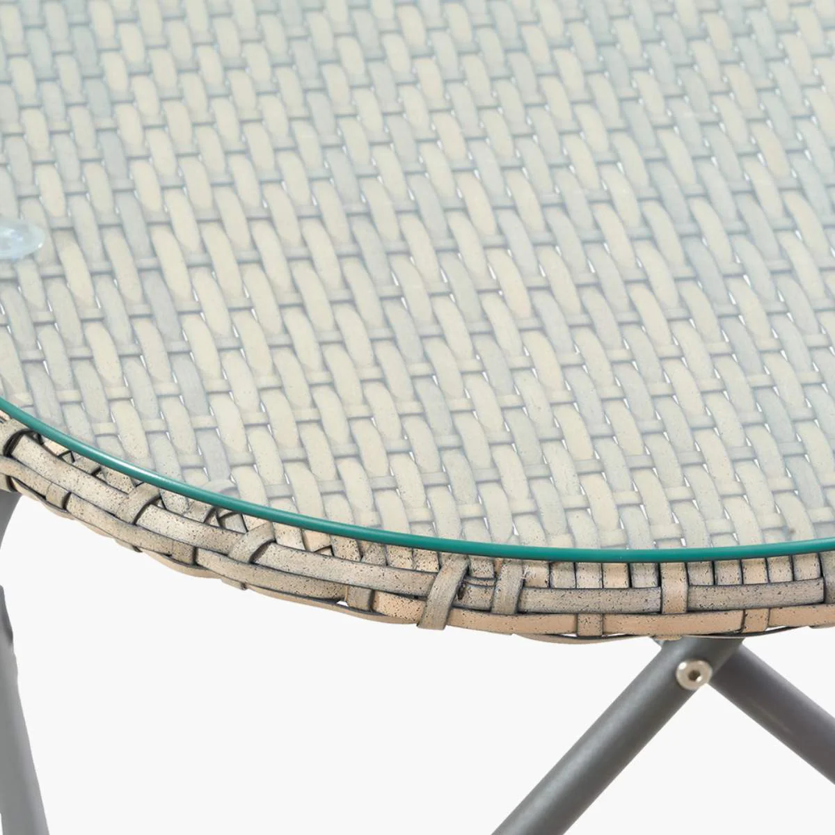 Pacific Lifestyle Tobs Outdoor Grey Synthetic Rattan Oval Lounger Table - Image 7