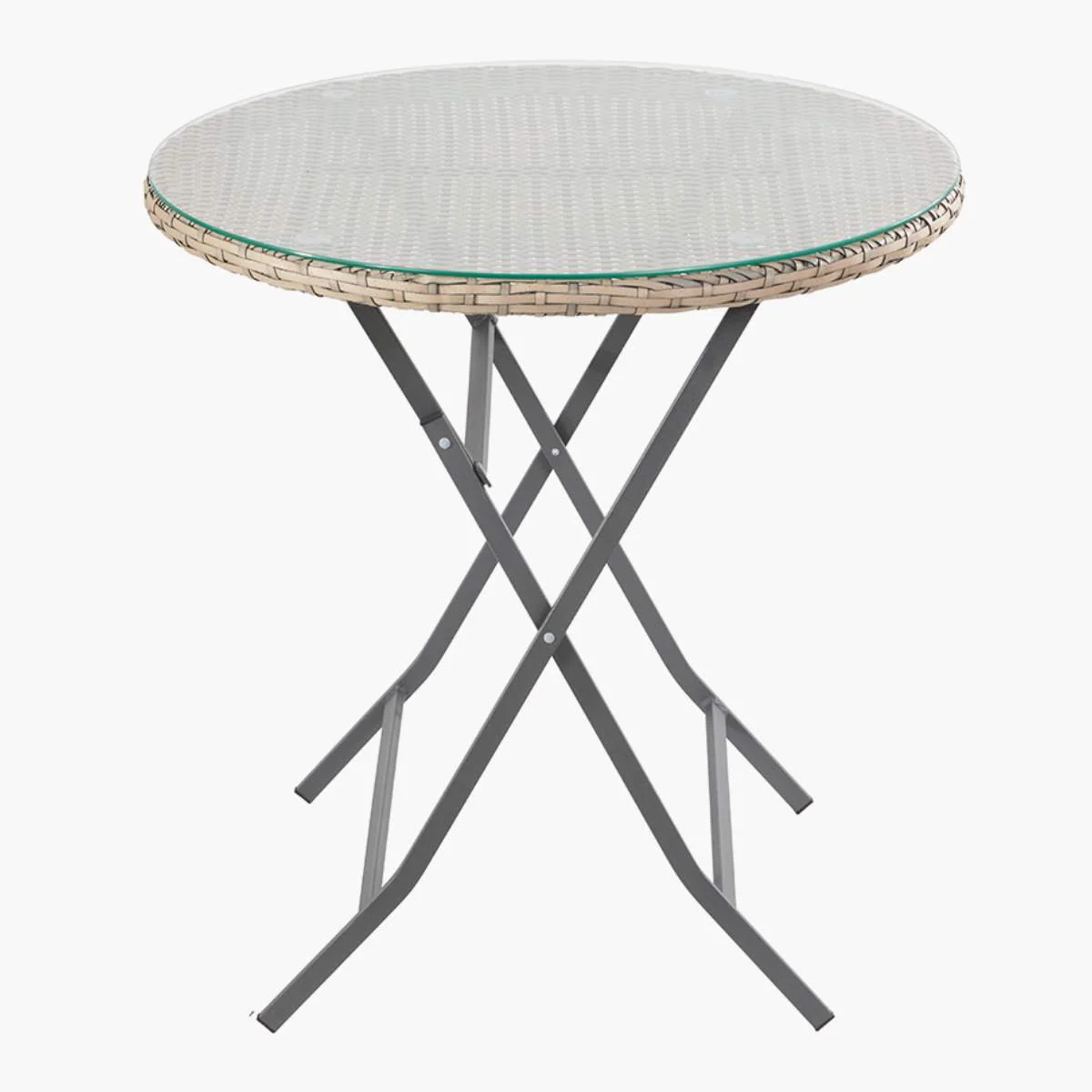Pacific Lifestyle Tobs Outdoor Grey Synthetic Rattan Stackable Bistro Set - Image 10