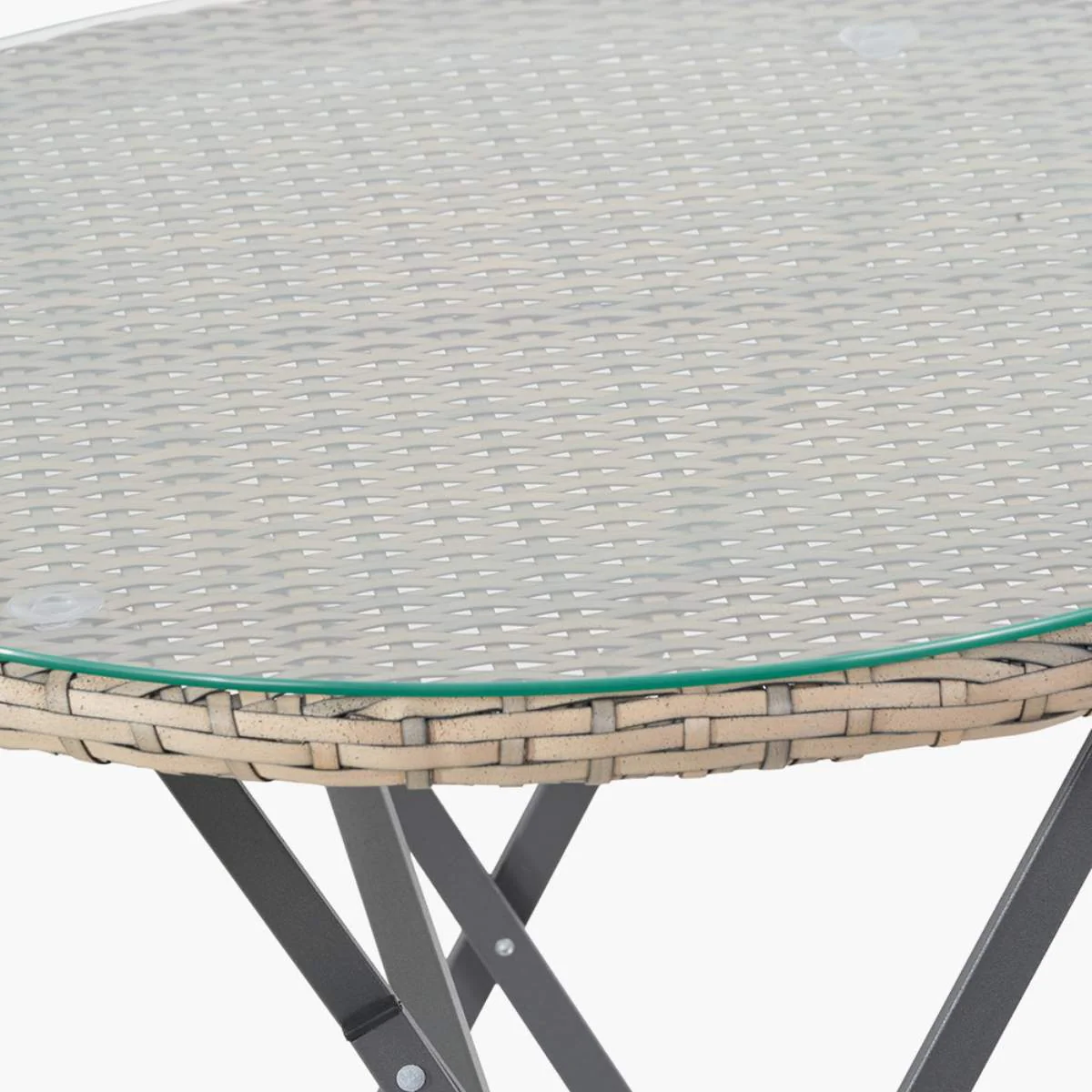 Pacific Lifestyle Tobs Outdoor Grey Synthetic Rattan Stackable Bistro Set - Image 17