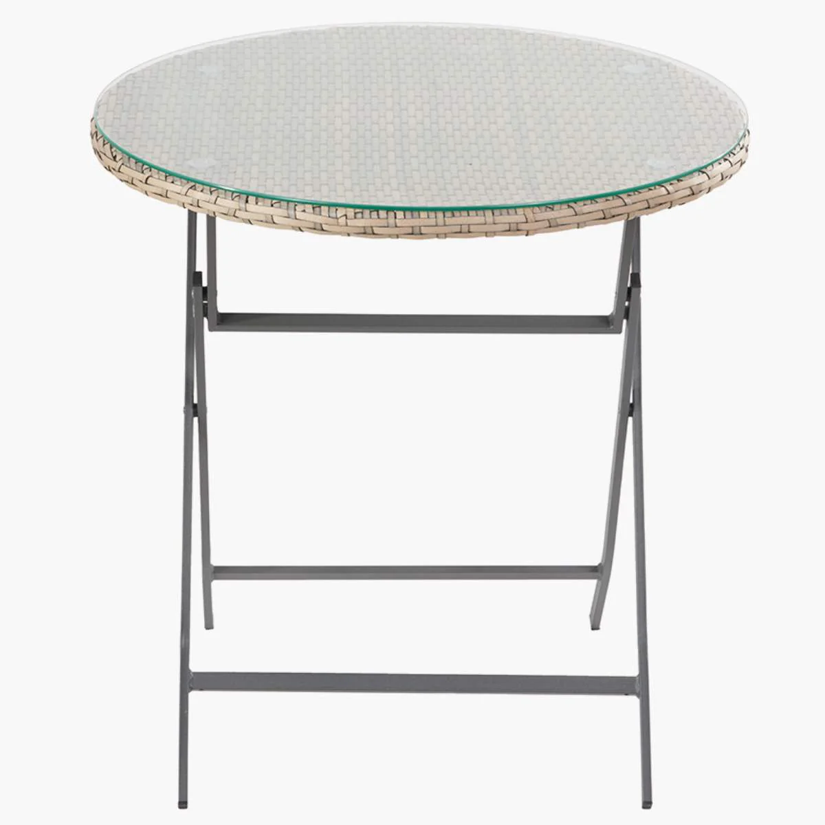 Pacific Lifestyle Tobs Outdoor Grey Synthetic Rattan Stackable Bistro Set - Image 8