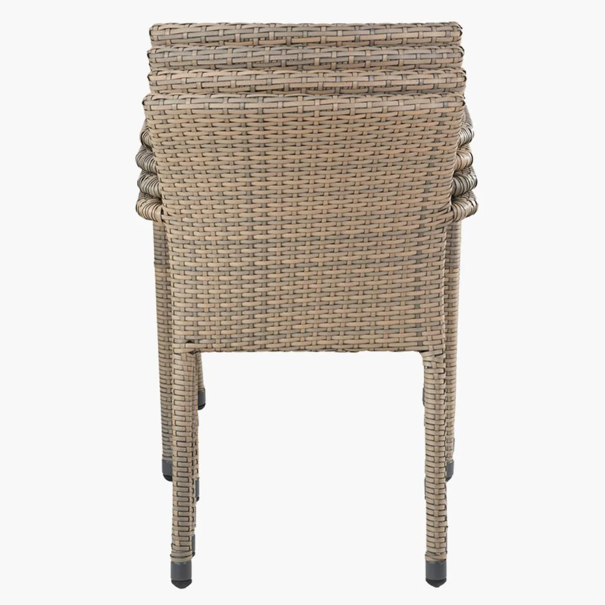 Pacific Lifestyle Tobs Outdoor Grey Synthetic Rattan Stacking Chair - Image 5