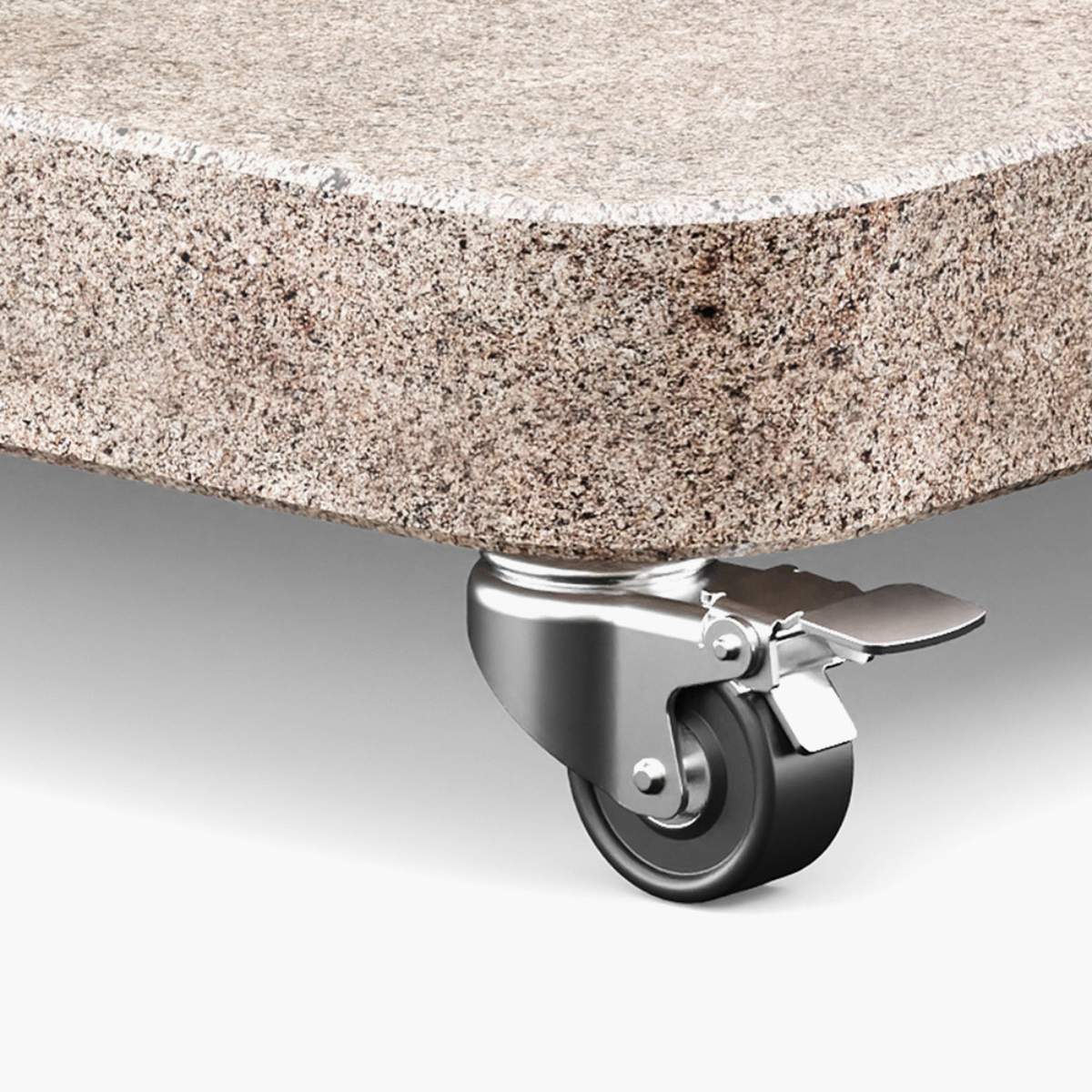 Pacific Lifestyle Venezia Sandstone Round Edge Granite 120KG Wheeled Parasol Base - Image 2