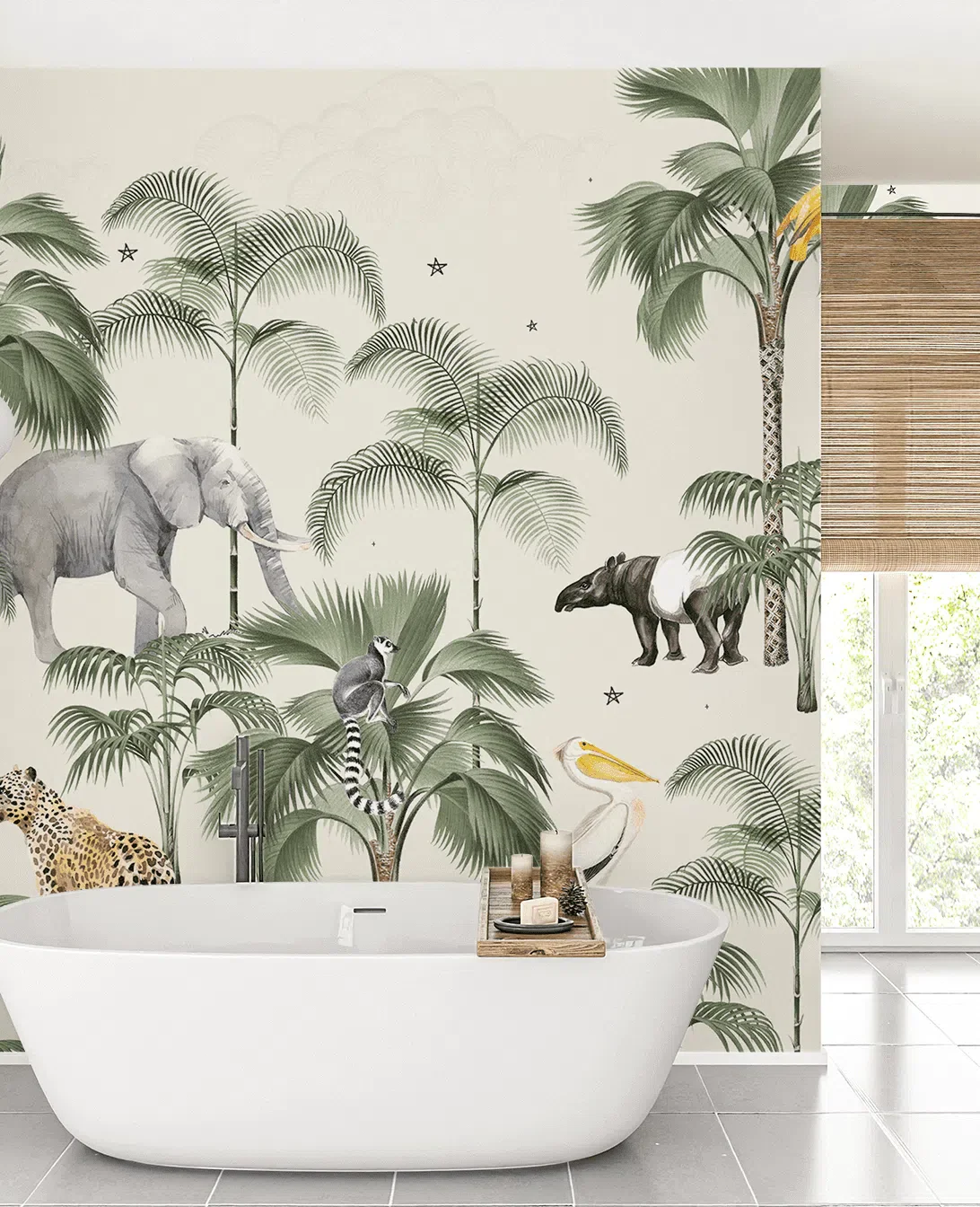Creative Lab Amsterdam Palm Wildlife Wallpaper Mural - Image 4