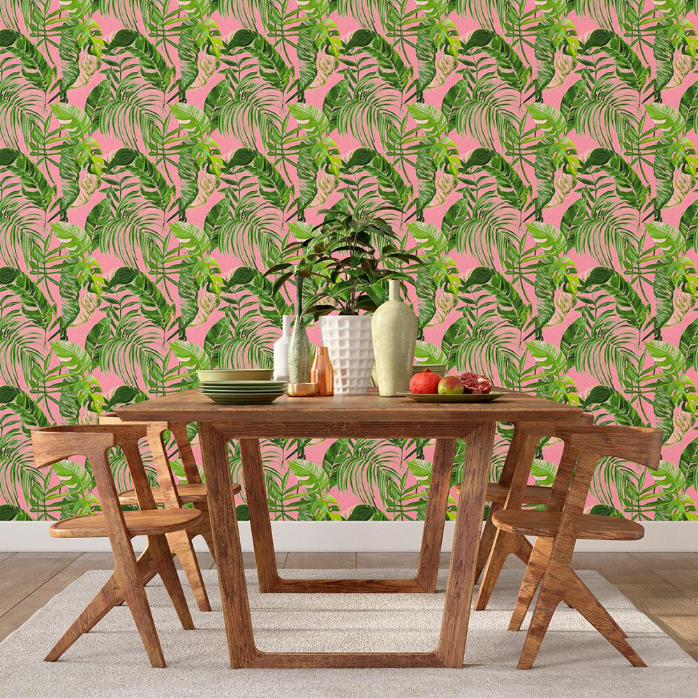 Ohpopsi Palmera Wallpaper - Fuchsia - Image 4