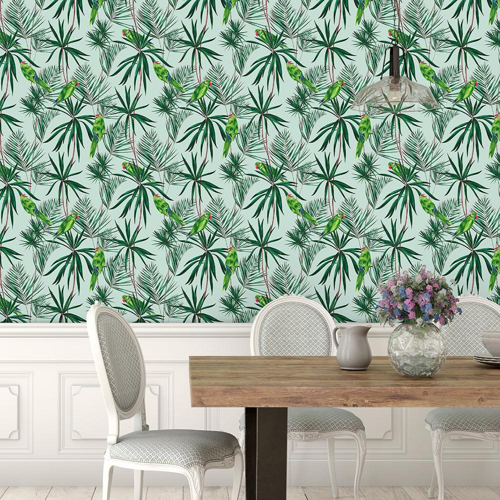 Ohpopsi Paradise Wallpaper - Duck Egg