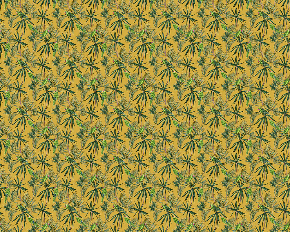 Ohpopsi Paradise Wallpaper - Mustard - Image 4